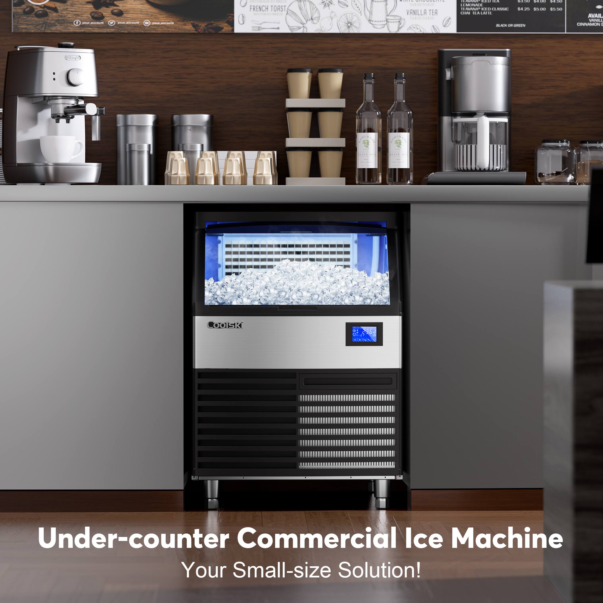 Under-counter Commercial Ice Machine  
Your Small-size Solution!