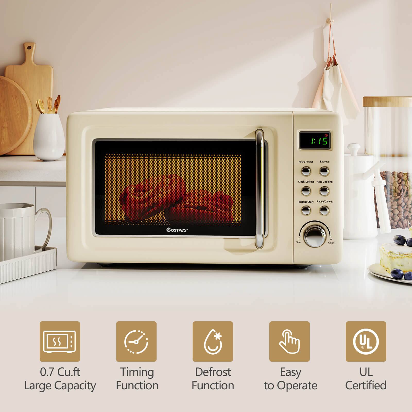 - Tapres Chck/Delid ACaas te/Dert Pae/aneat COSTWAY
- 0.7 Cu.ft Large Capacity
- Timing Function
- Defrost Function
- Easy to Operate
- UL Certified