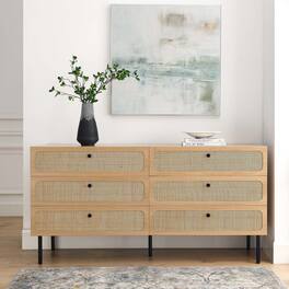 Chaucer 6-Drawer Dresser by Modway - Oak