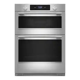 KitchenAid - 30" Built-In Electric Convection Combination Smart Wall Oven with Microwave and Assisted Cook Cycles - Stainless Steel