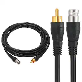 Unique Bargains - BNC Female to RCA Male Coaxial Cable 10FT 75-Ohm Camera Cable Cord for DVR CCTV Camera Security System Monitor Video - Black