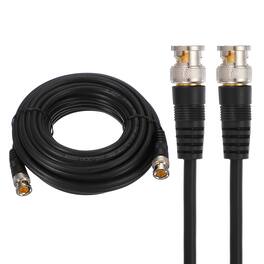Unique Bargains - BNC Male to BNC Male Coaxial Cable Cord 33FT 70-Ohm Extension Wire for DVR CCTV Security Camera System Monitor - Black