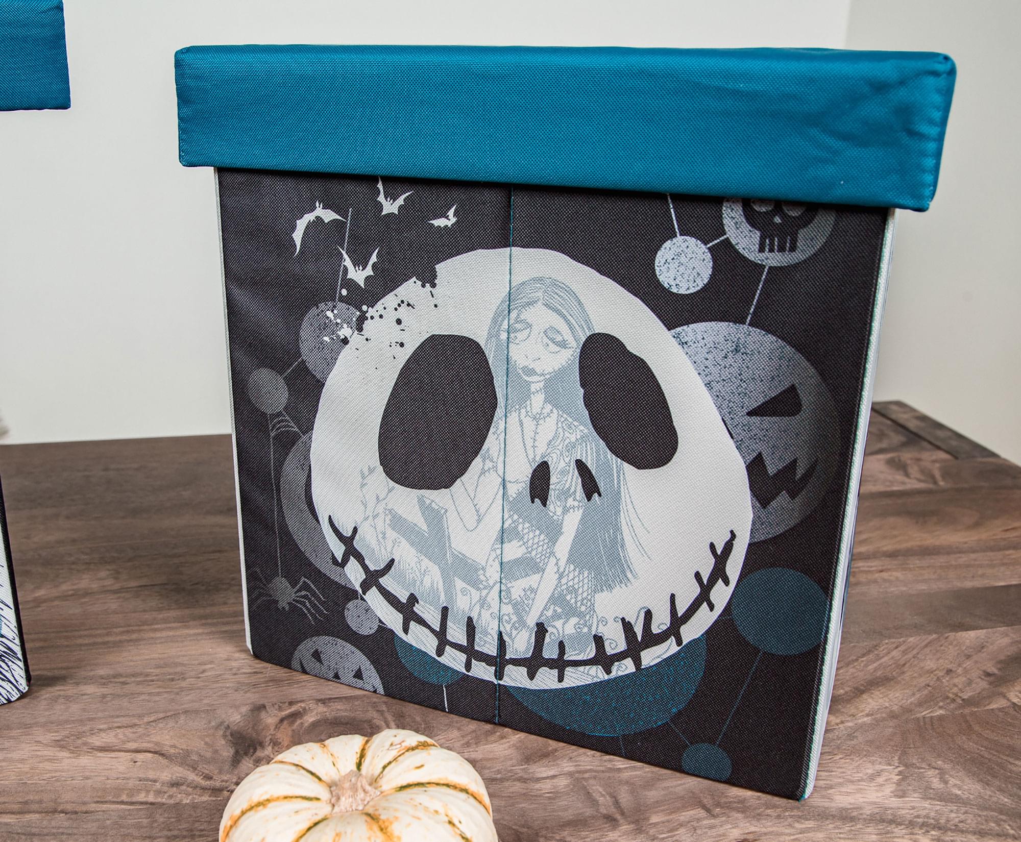 Alt View 2. Disney - Disney The Nightmare Before Christmas Jack & Sally Storage Bins | Set of 2 - Blue.