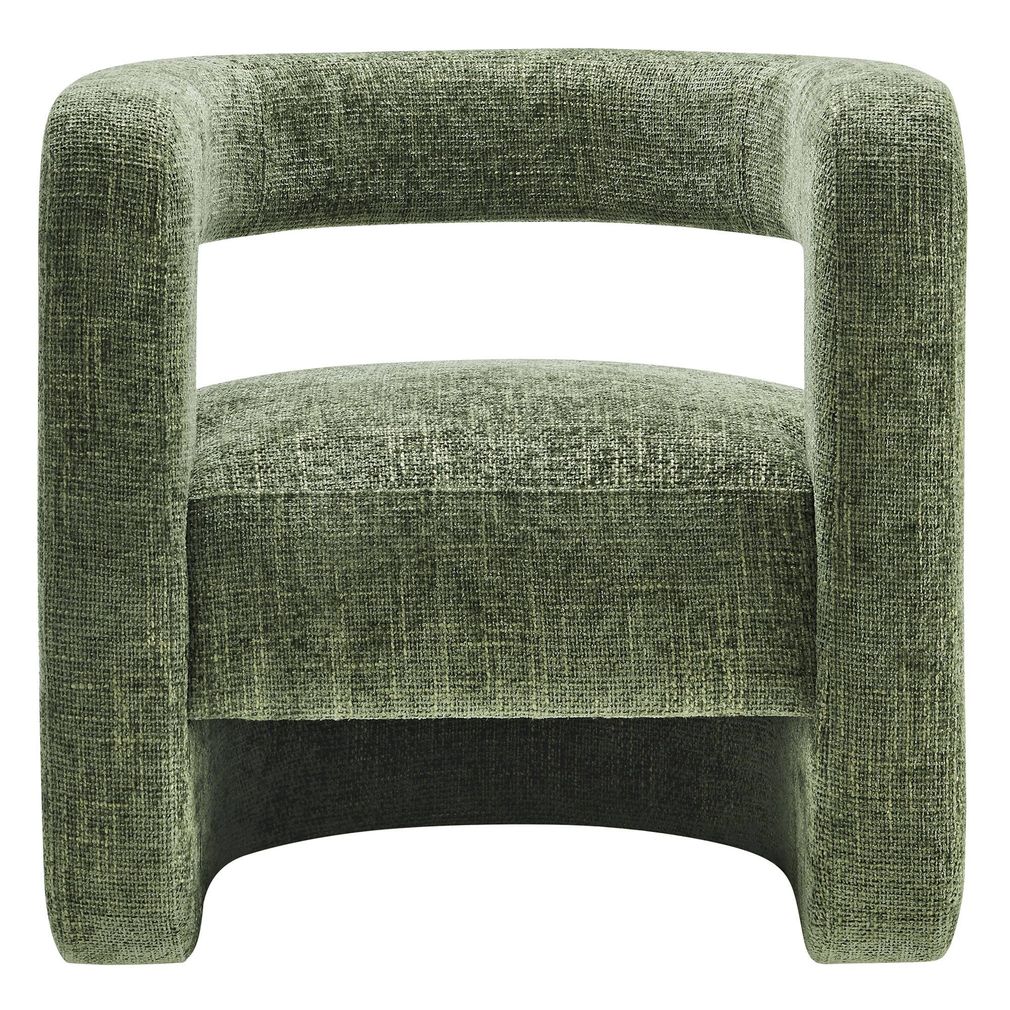 Alt View 4. Modway - Jaylin Upholstered Chenille Accent Chair by Modway - Basil.