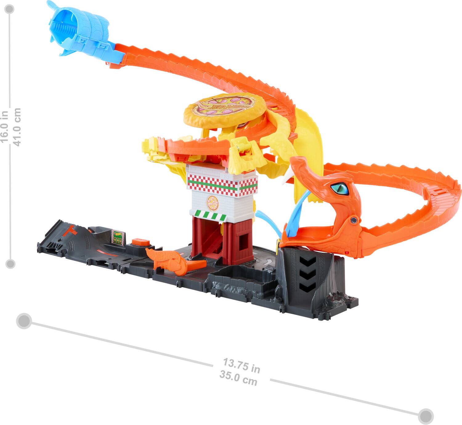 Mattel Hot Wheels City Pizza Slam Cobra Attack Playset with 1:64