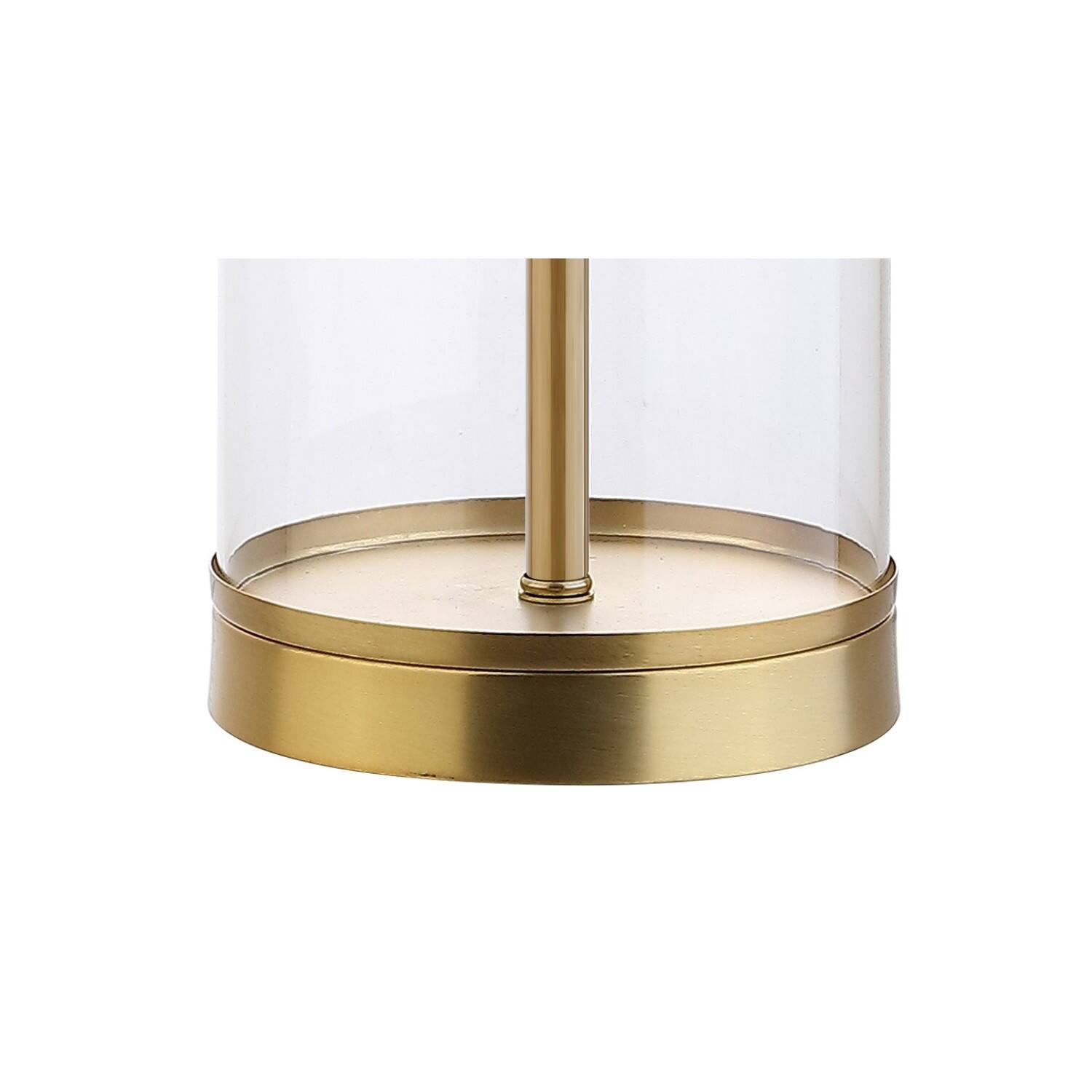 Alt View 7. Jonathan Y - Collins 29.25" Glass LED Table Lamp, Brass Gold - Clear/Brass Gold.