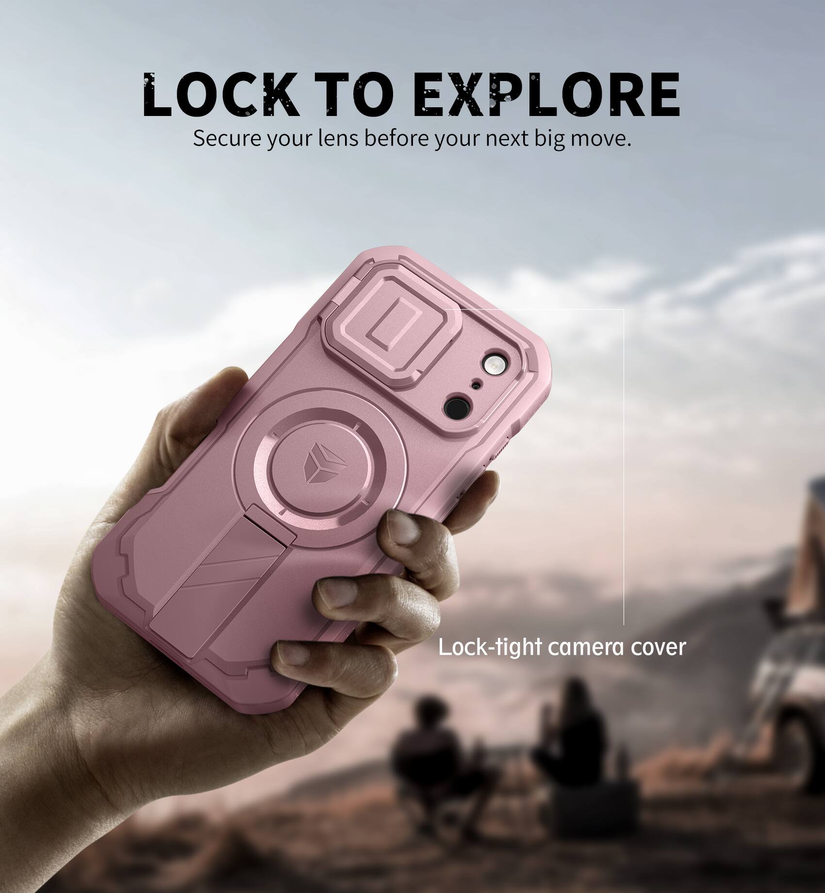 Dexnor for iPhone 17 Pro Case with 2 Front Frame, Camera Cover