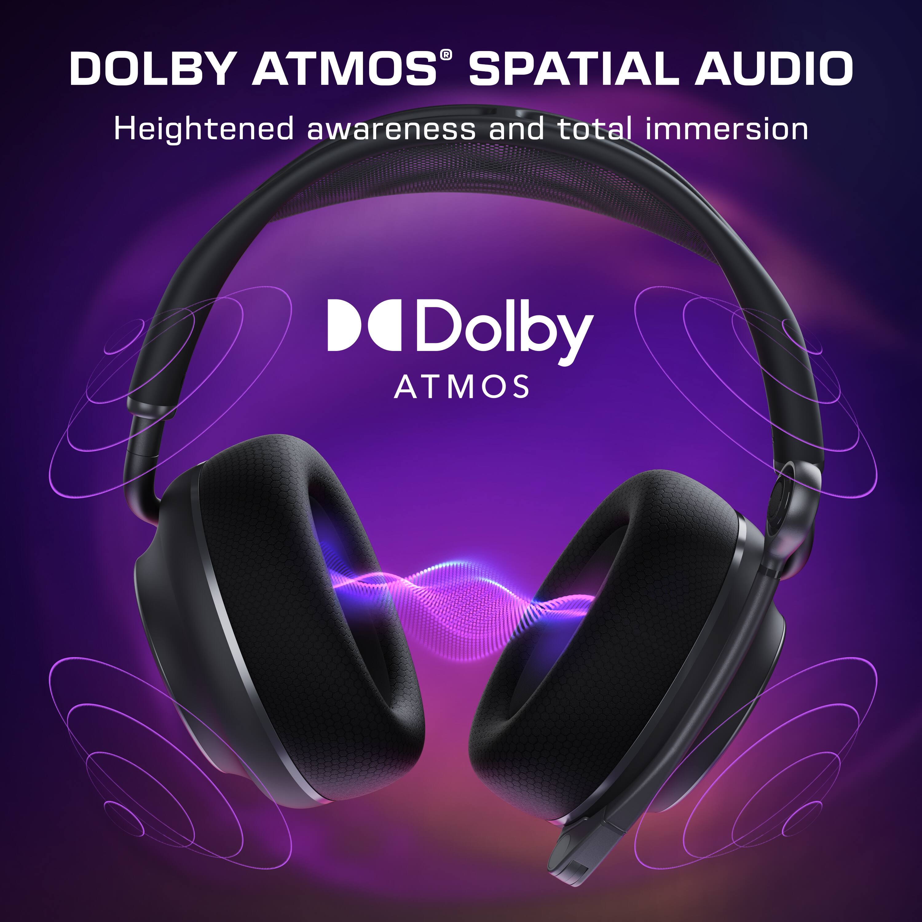 DOLBY ATMOS® SPATIAL AUDIO  
Heightened awareness and total immersion  

Dolby ATMOS