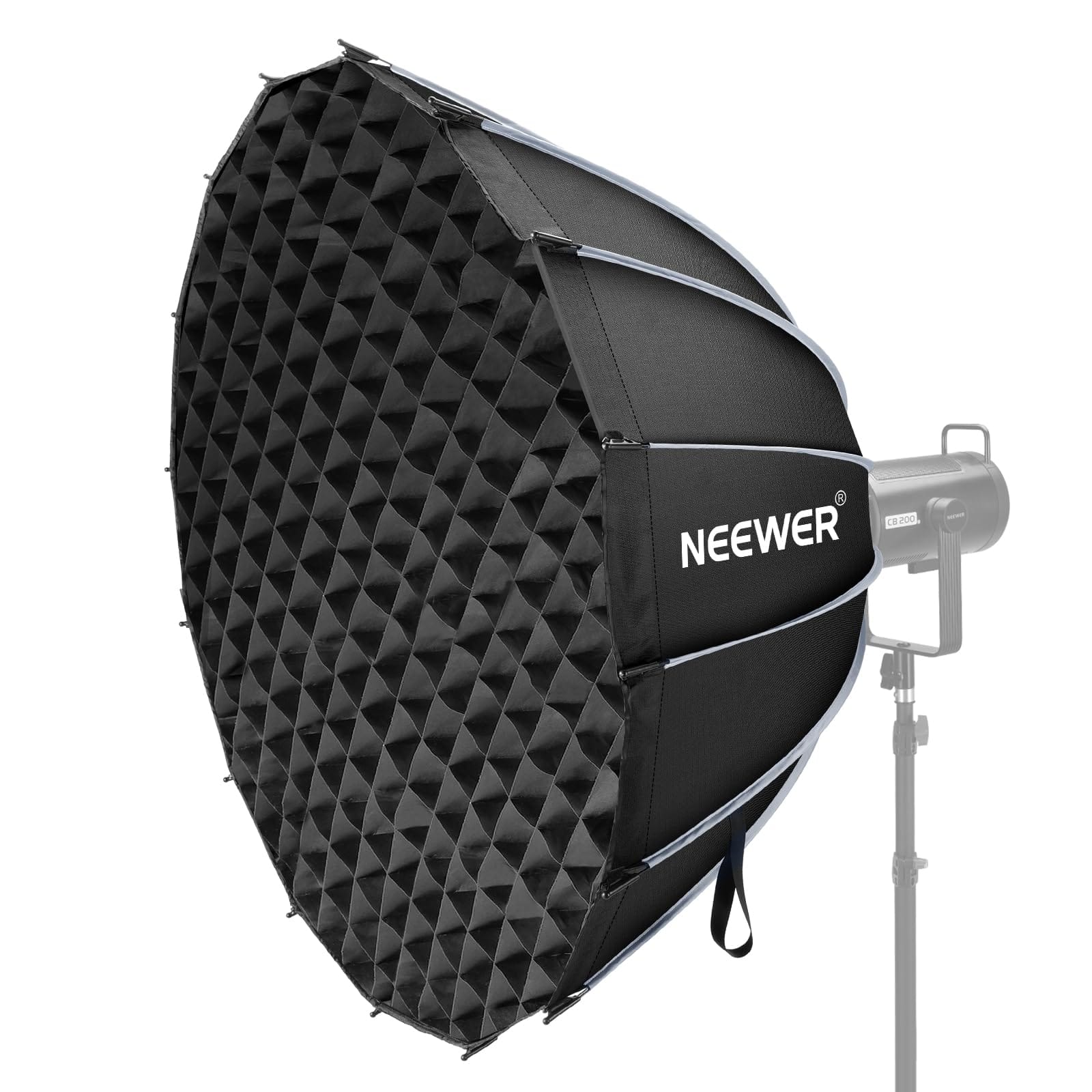 Neewer - 47.2" Parabolic Softbox Kit, Bowens Mount, for Studio Lighting