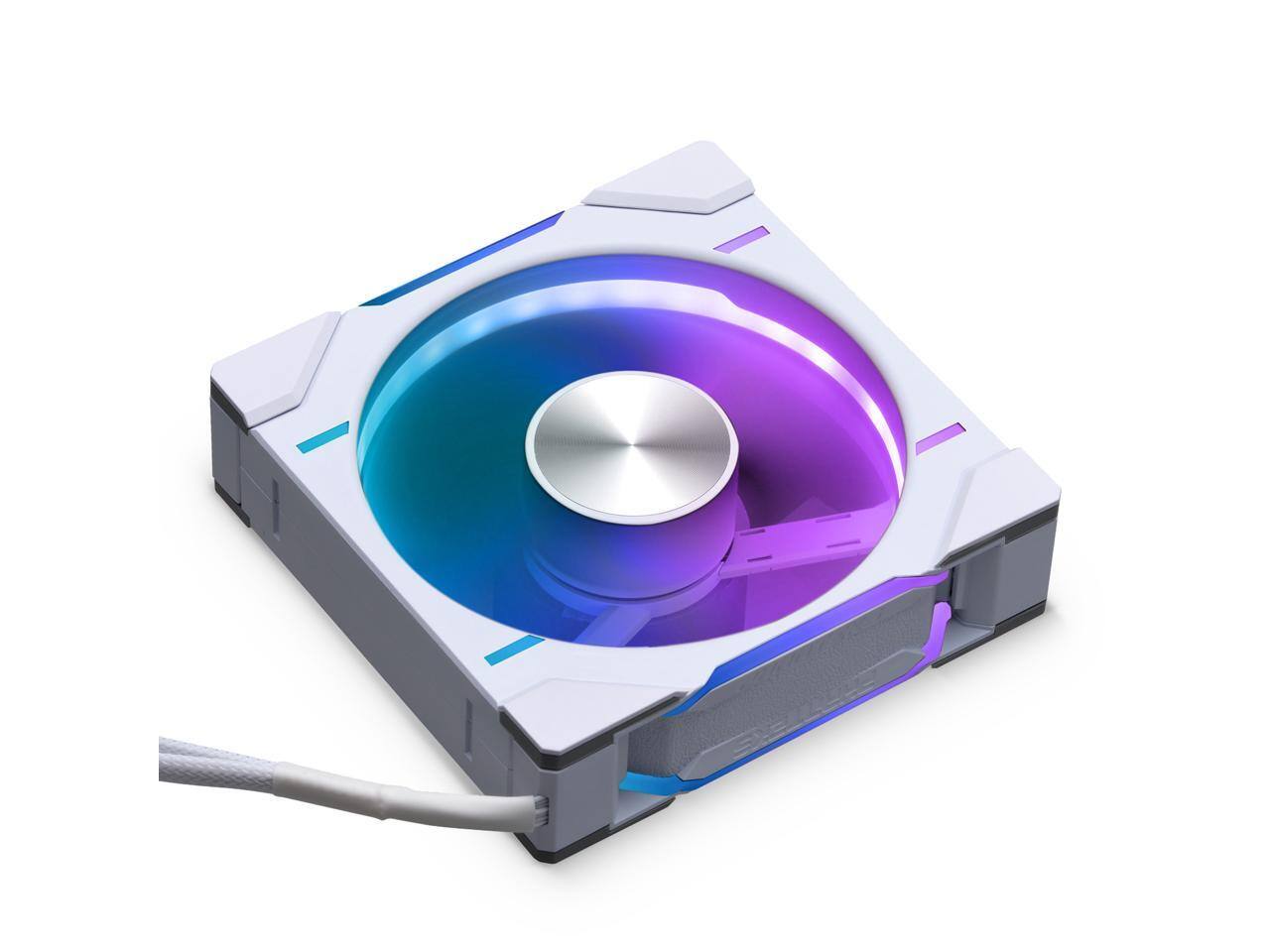 Alt View 8. Phanteks - Phanteks D30-120 DRGB PWM Fan, Reverse Airflow, White - White.