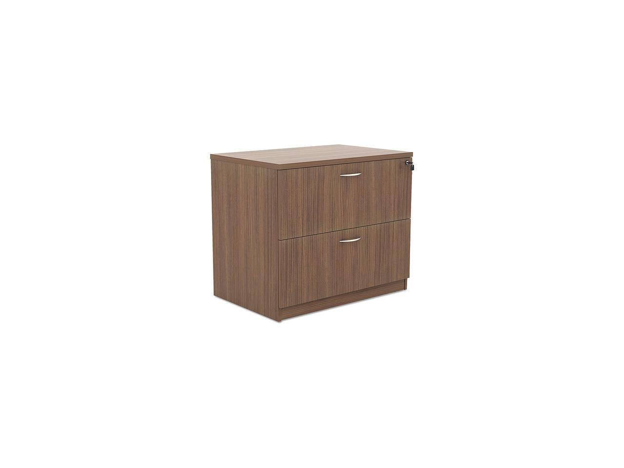 Alt View 10. Alera - Alera - VA513622WA - Alera Valencia Series Two-Drawer Lateral File, 34w x 22 3/4d x 29 1/2h, Walnut.