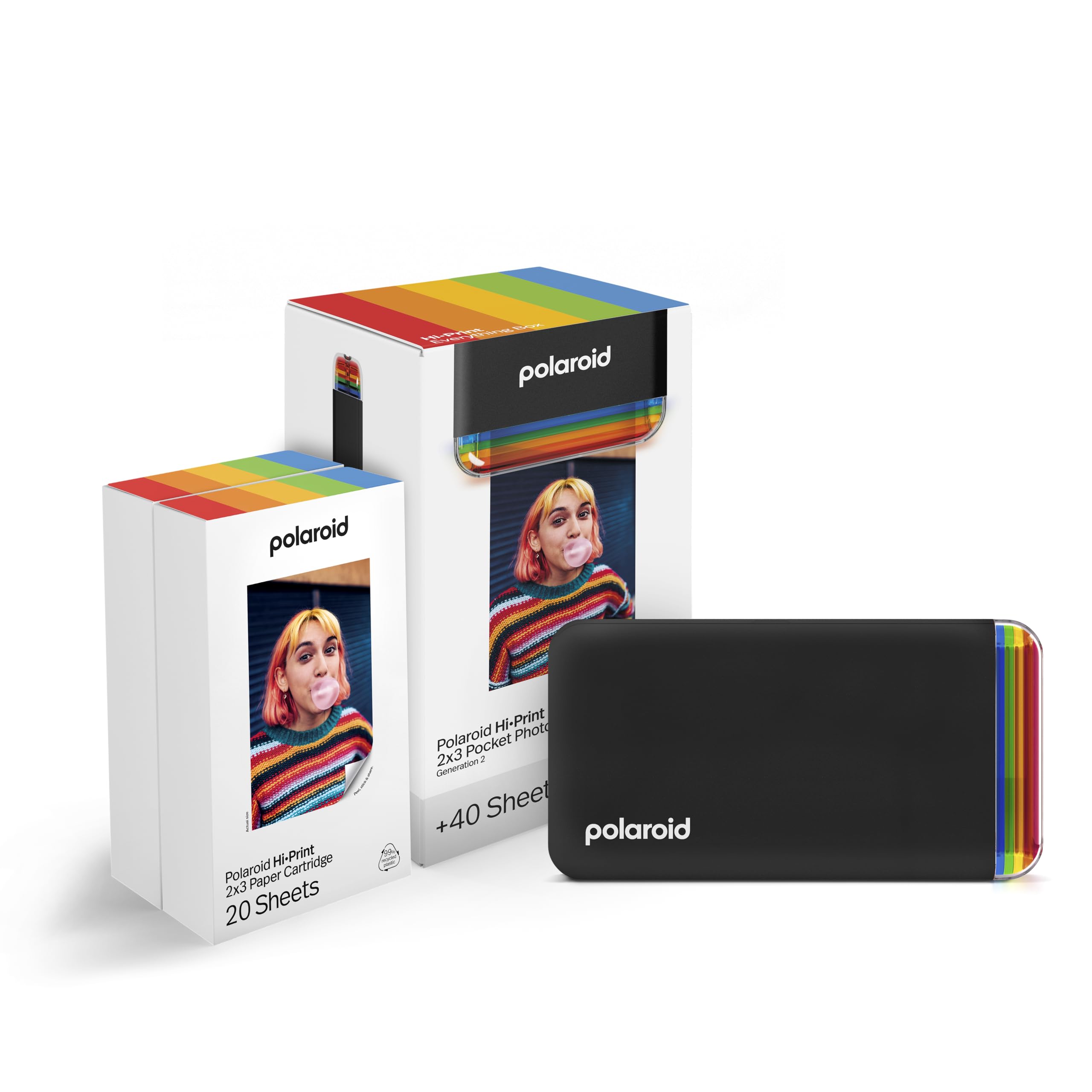 Polaroid Hi-Print Cartridge 2x3 Paper 20 Sheets  
Polaroid Hi-Print Photo 2x3 Pocket 2 Generation +40 Sheet