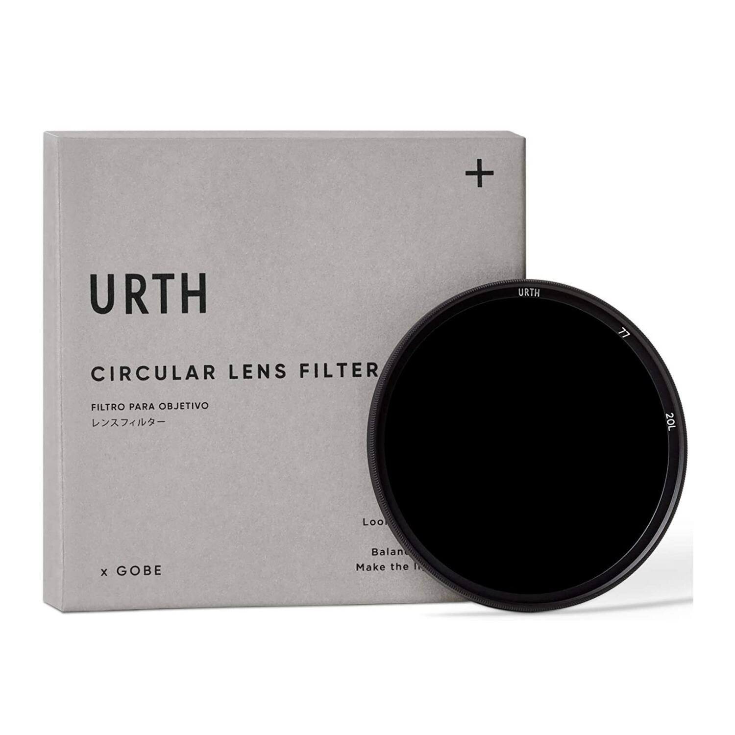 Left. Urth - Urth 77mm ND1000 10 Stop 20 Layers Nano Coating Ultra-Slim Rim Lens Filter Plus+.