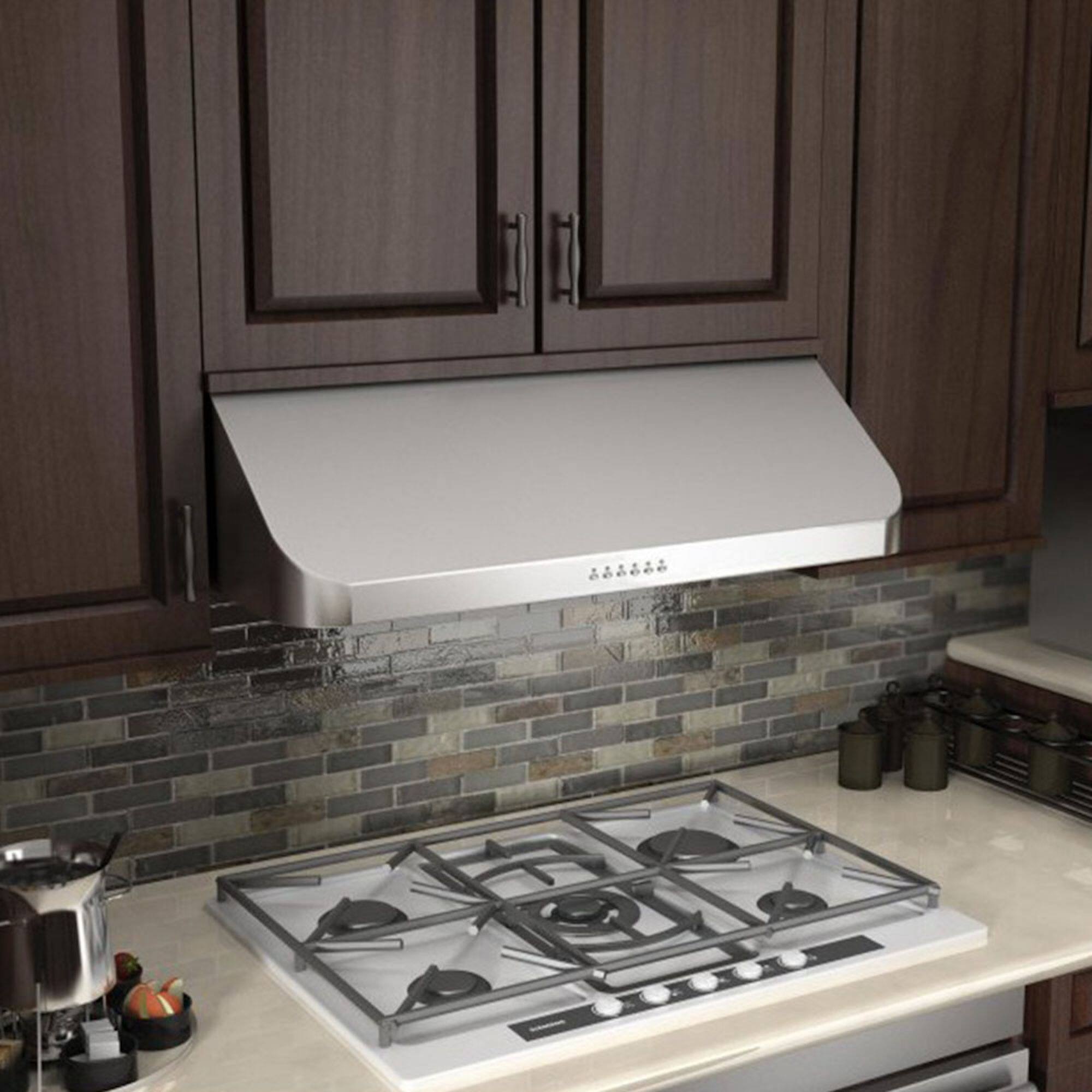 Alt View 5. ZLINE - 30" Ducted Under Cabinet Range Hood in Stainless Steel (623-30) - Brushed Stainless Steel.
