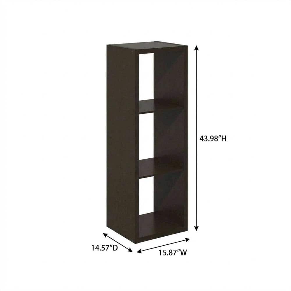 FurniFact - Wooden bookcase with open shelving and sturdy construction - Dark Oak price history on PriceWatchPro