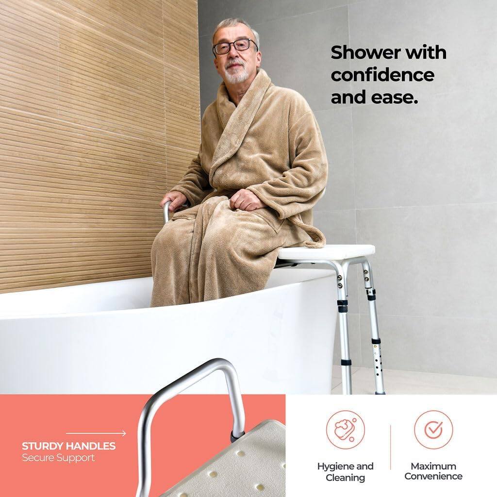 Shower with confidence and ease.

STURDY HANDLES  
Secure Support

Hygiene and Cleaning

Maximum Convenience