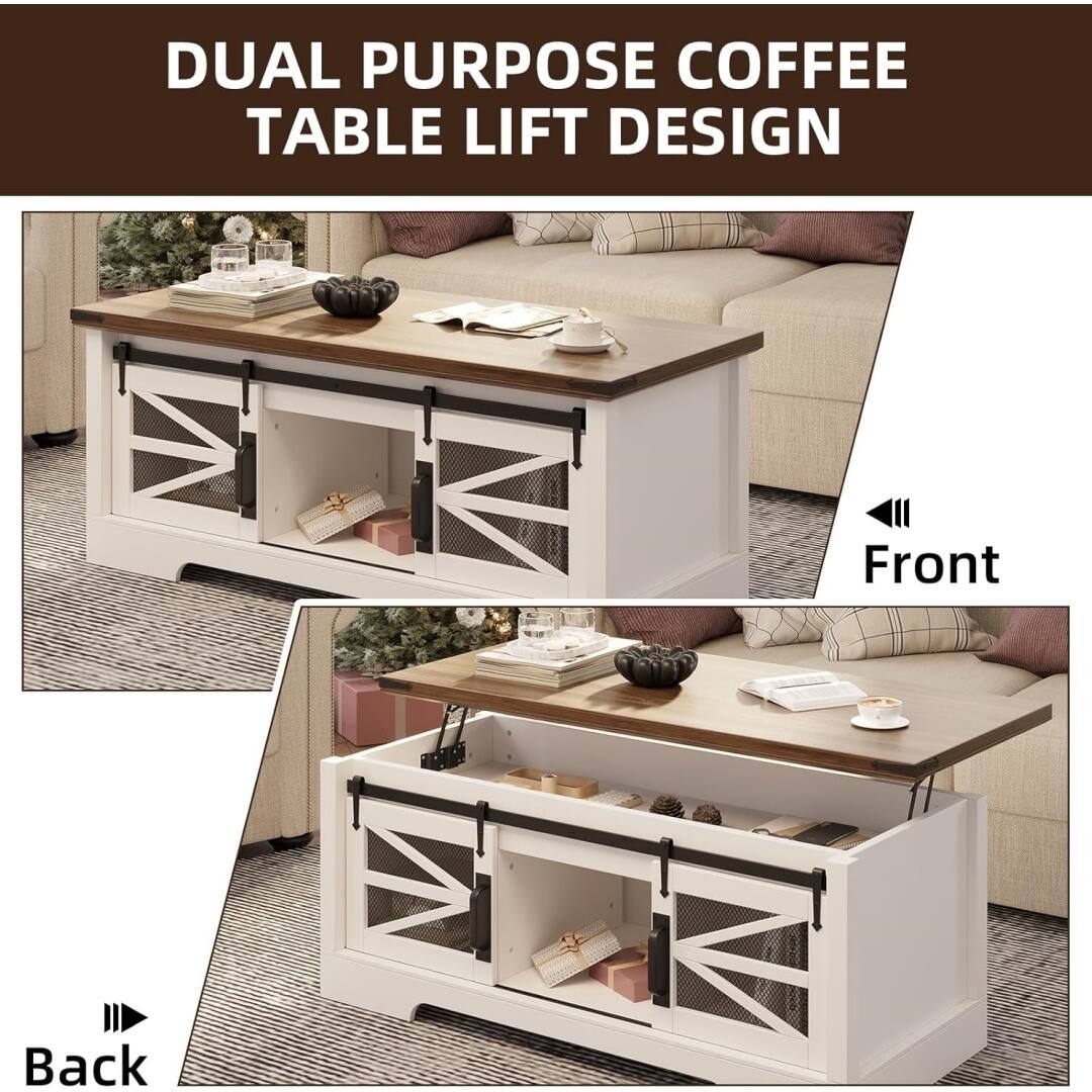 DUAL PURPOSE COFFEE TABLE LIFT DESIGN

Front

Back