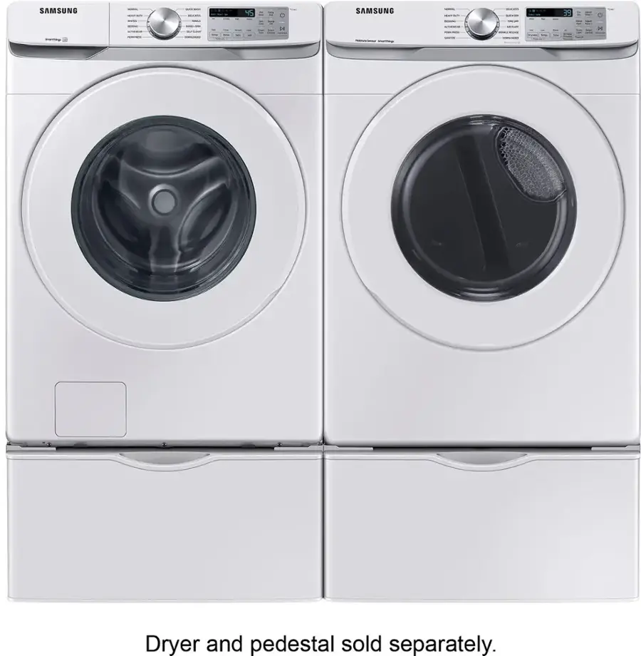 Dryer and pedestal sold separately.