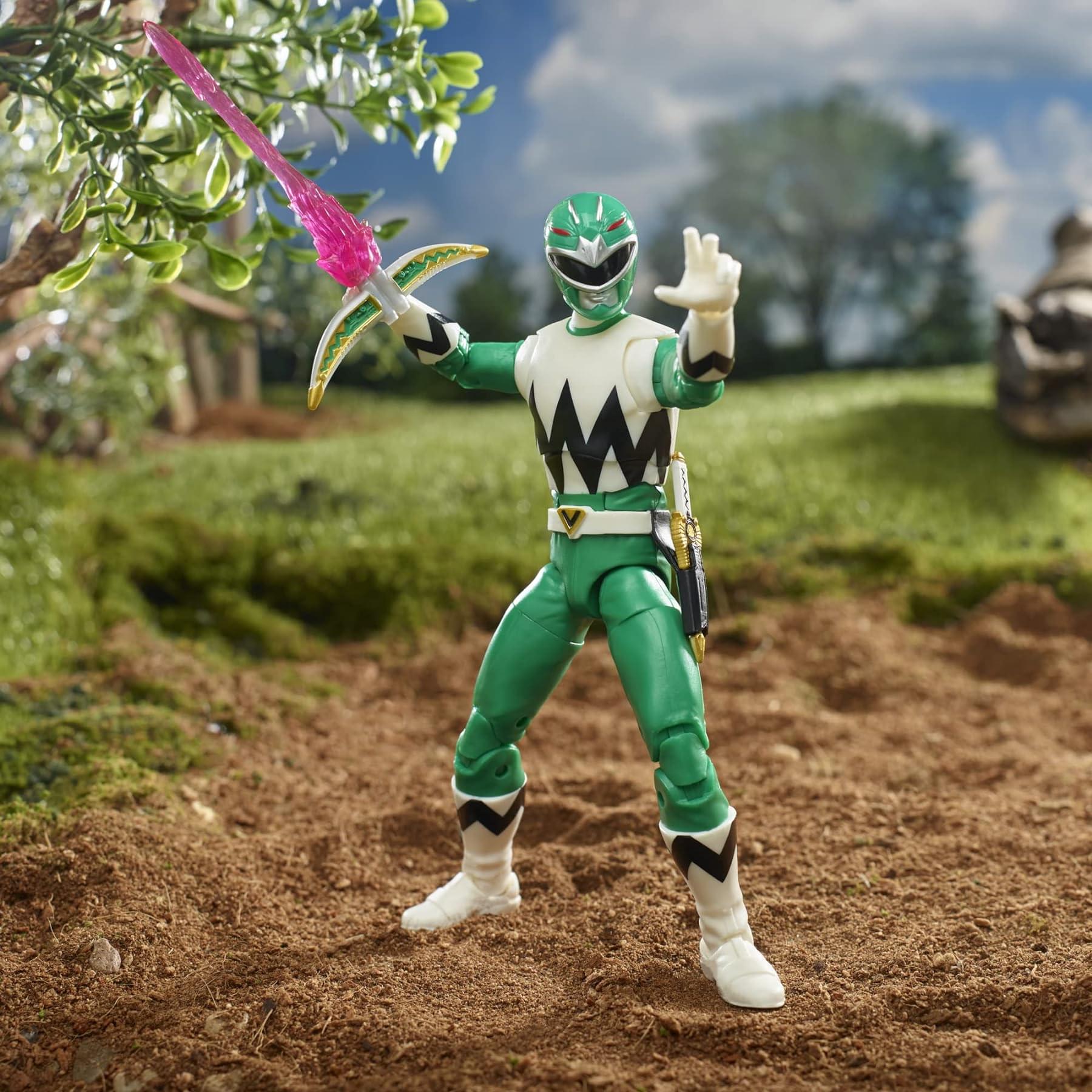 Alt View 2. Hasbro - Power Rangers Lightning Collection Action Figure | Lost Galaxy Green Ranger - Green.