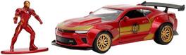 Jada Toys - 1:32 Marvel Avengers - Hollywood Rides - '16 Camaro SS Widebody with Iron Man Figure - Collectibles - Multicolor