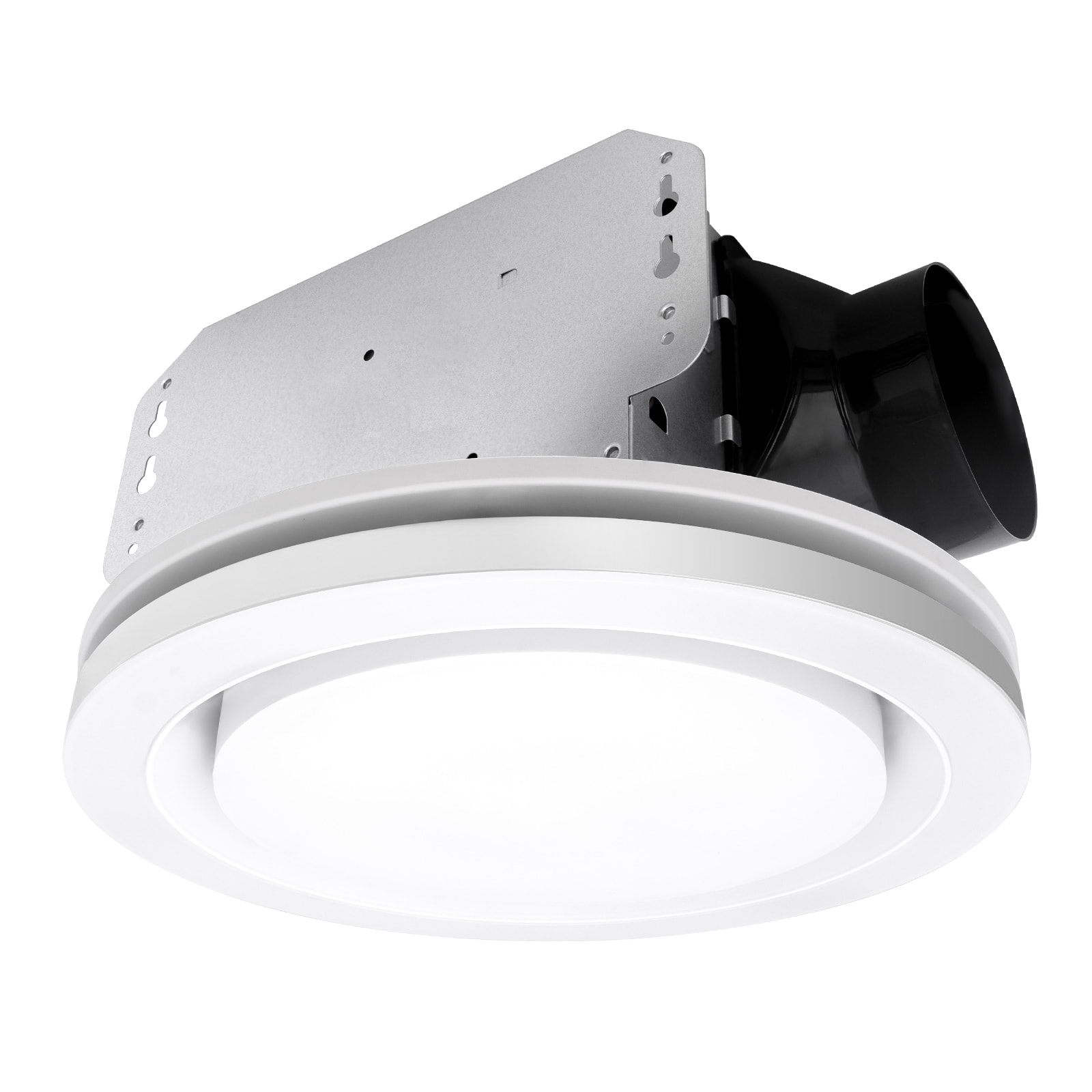 Photos - Fan SPEED Akicon - 1390N3 Series Decorative   90 CFM Ceiling Bathroom Exhaust  with 18 Watt Dimmable 3CCT LED Light Round  