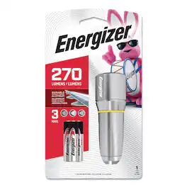 Energizer - EPMHH32E Vision HD with 3 AAA Batteries - Silver