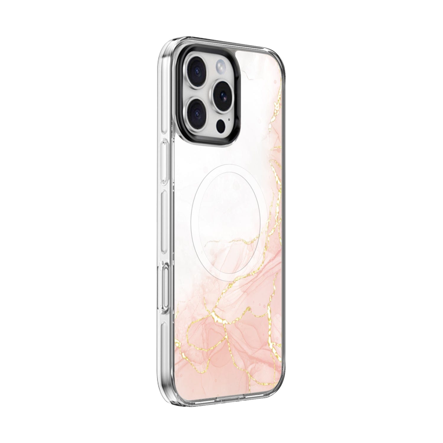 Back. SaharaCase - Inspire Series Case with Swappable Marble Designs -  iPhone 16 Pro - Marble - Marble.