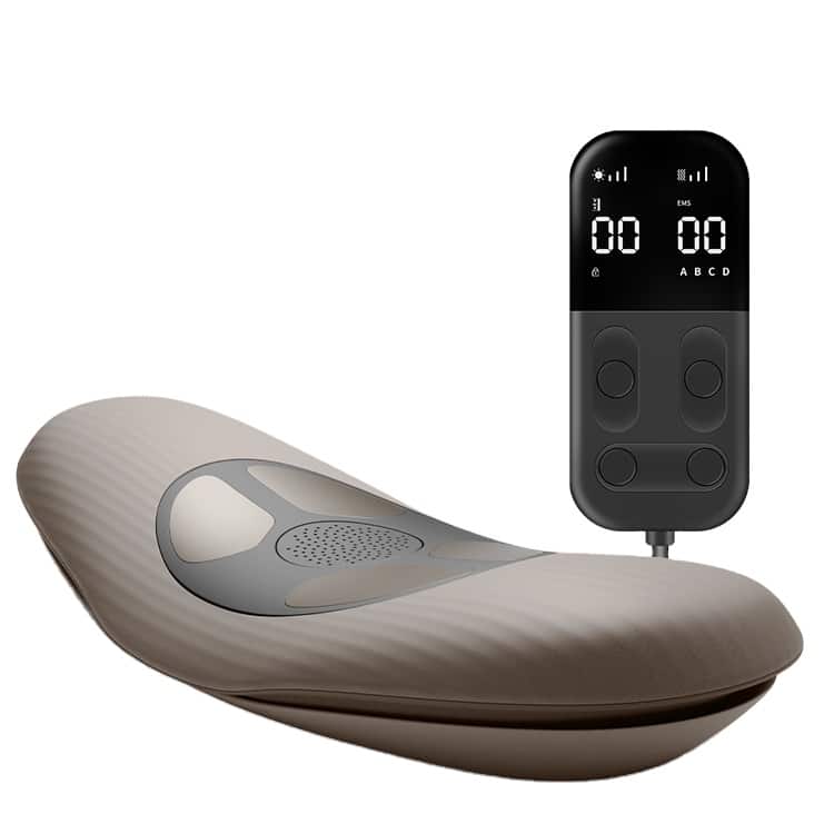 Cluzine - Lumbar Massager Electric Lower Back Massager with EMS for Back Pain Relief & Waist Traction