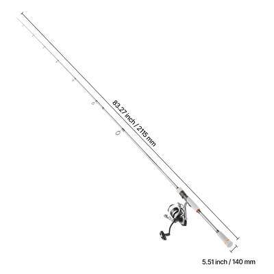 VEVOR Rod and Fishing Reel Combo, IM7 Carbon Fiber Spinning Rod and Reel Combo, Bass Fishing Pole with 7 ft Two Piece Rods Gunpowder Gray V1-702S-MHF - Best Buy VEVOR Rod and Fishing Reel Combo, IM7 Carbon Fiber Spinning Rod and Reel Combo, Bass Fishing Pole with 7 ft Two Piece Rods Gunpowder Gray V1-702S-MHF - Best Buy