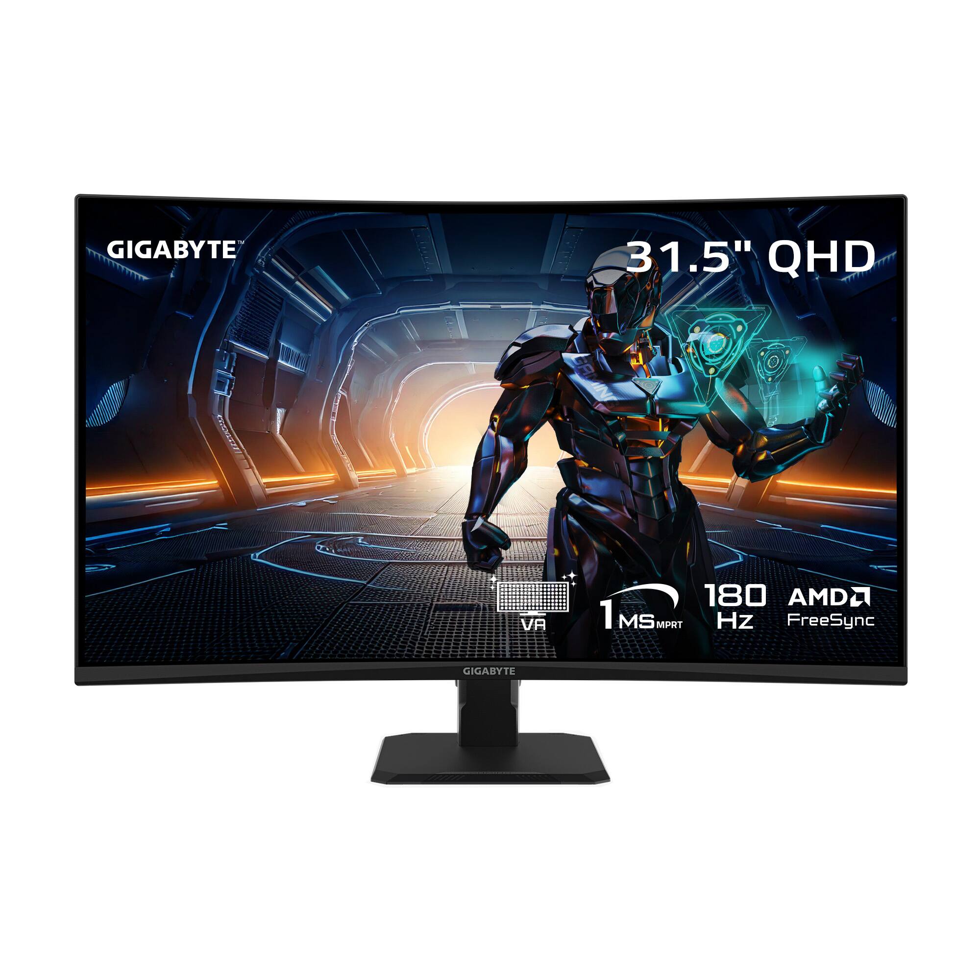 GIGABYTE 31.5" QHD VA 180Hz 1ms MPRT AMD FreeSync