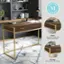 MARTHA STEWART DURABLE Engineered wood with sturdy metal frame FUNCTIONAL Three drawers for storage