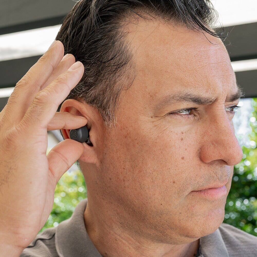 Alt View 15. JLab - 2-in-1 Hear OTC Hearing Aid and Earbuds - Graphite.