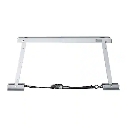Front. VEVOR - Universal RV Stabilizer,RV Bumper Stabilizer for Trailers,Campers, Fifth Wheel, Compact Foldable Design for Easy Storage - Silver.