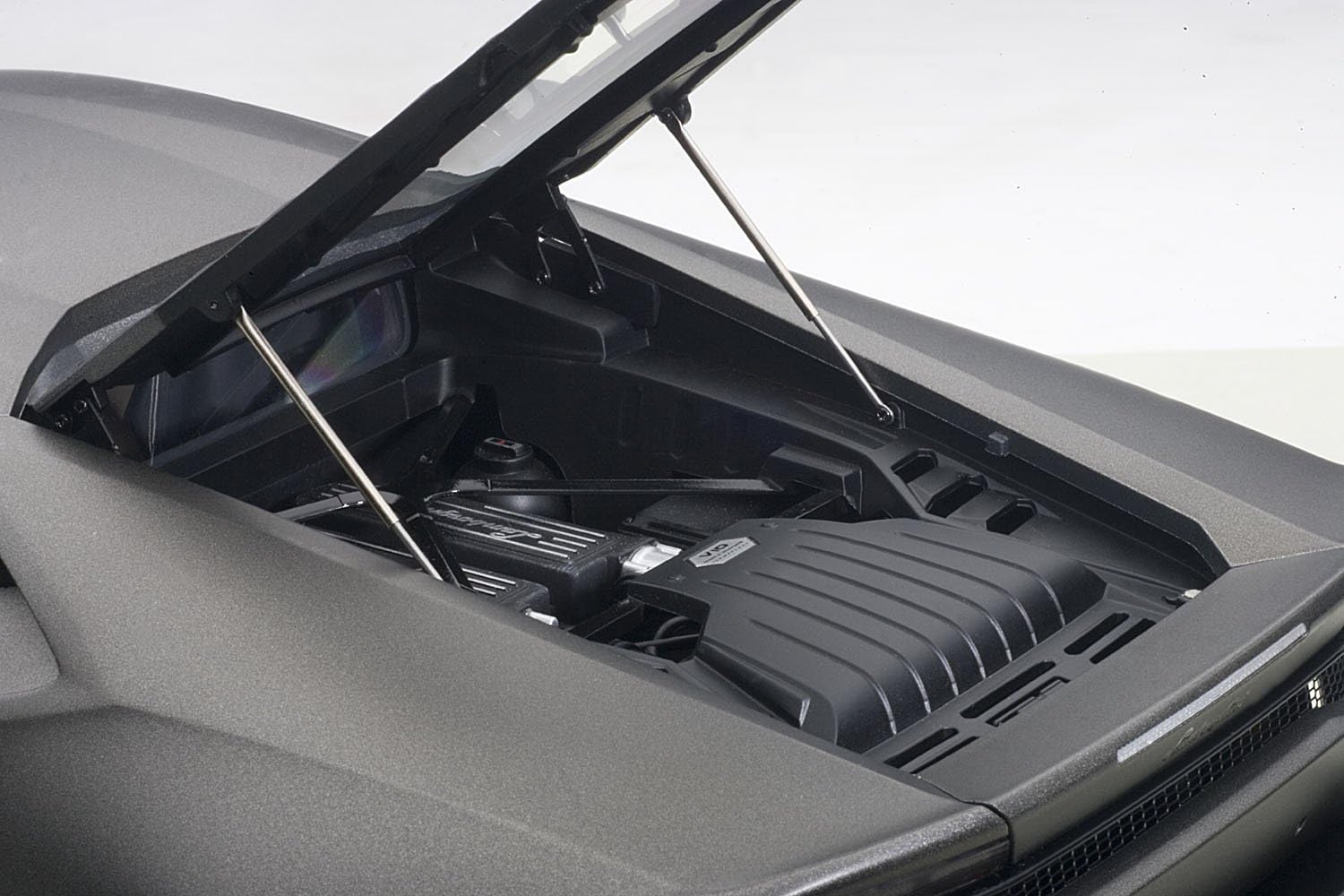 Alt View 4. Autoart - Lamborghini Huracan LP610-4 Grigio Titans/Matt Grey 1/12 Scale Model Car by Autoart.