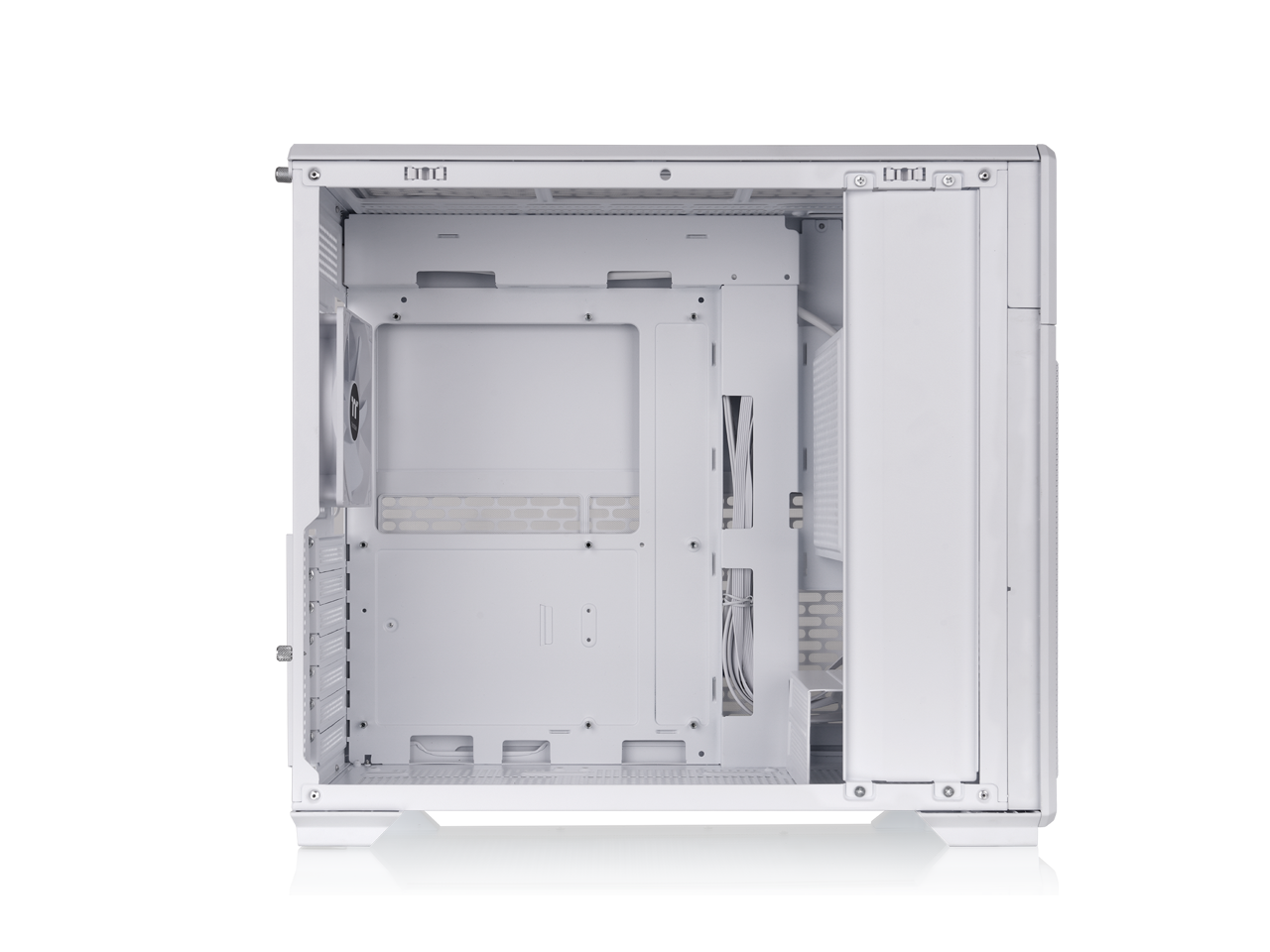 Alt View 1. Thermaltake - Thermaltake TR300; 6.0" LCD; Mid Tower; 1x120mm Fan; ATX/mATX/mITX; 360mm Rad; 410mm GPU; 260mm PSU; Snow - Snow.
