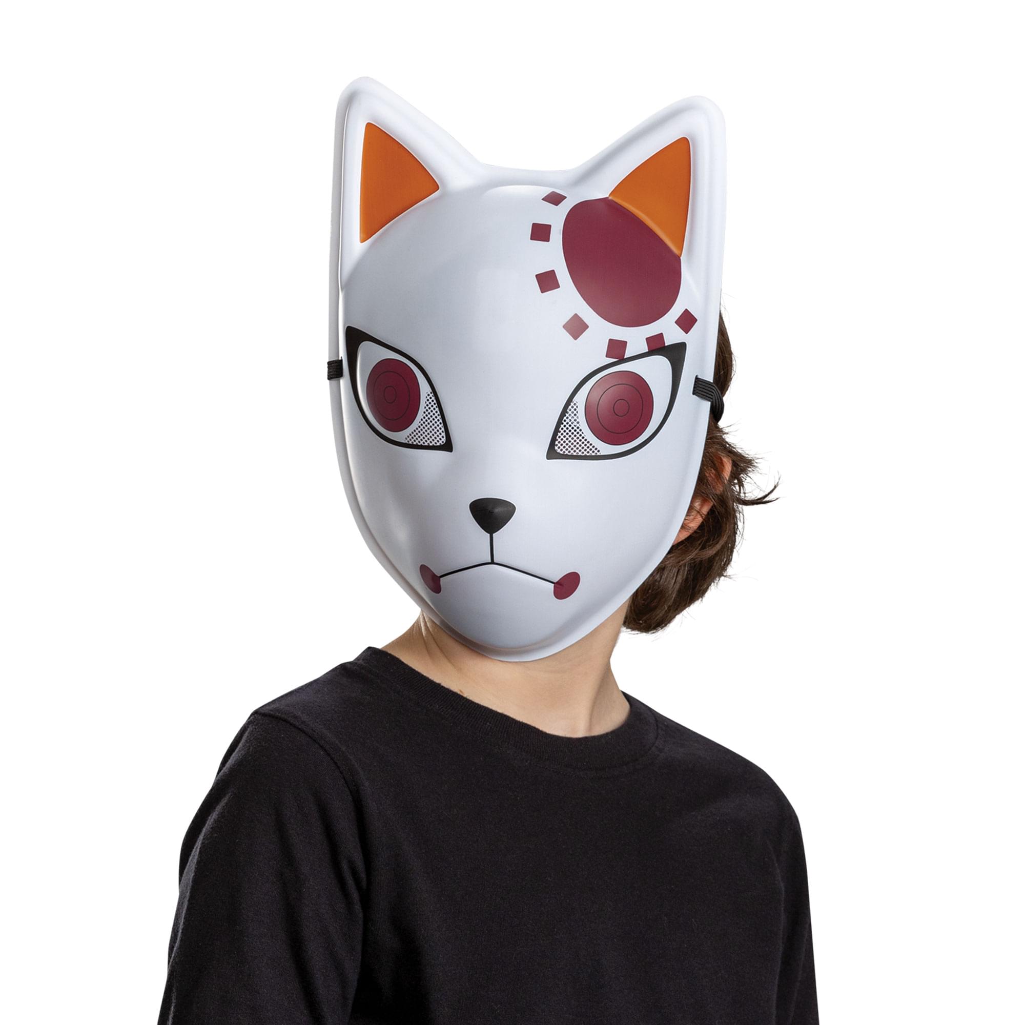 Alt View 10. Disguise - Demon Slayer Tanjiro Fox Warding Child Costume Mask - White.
