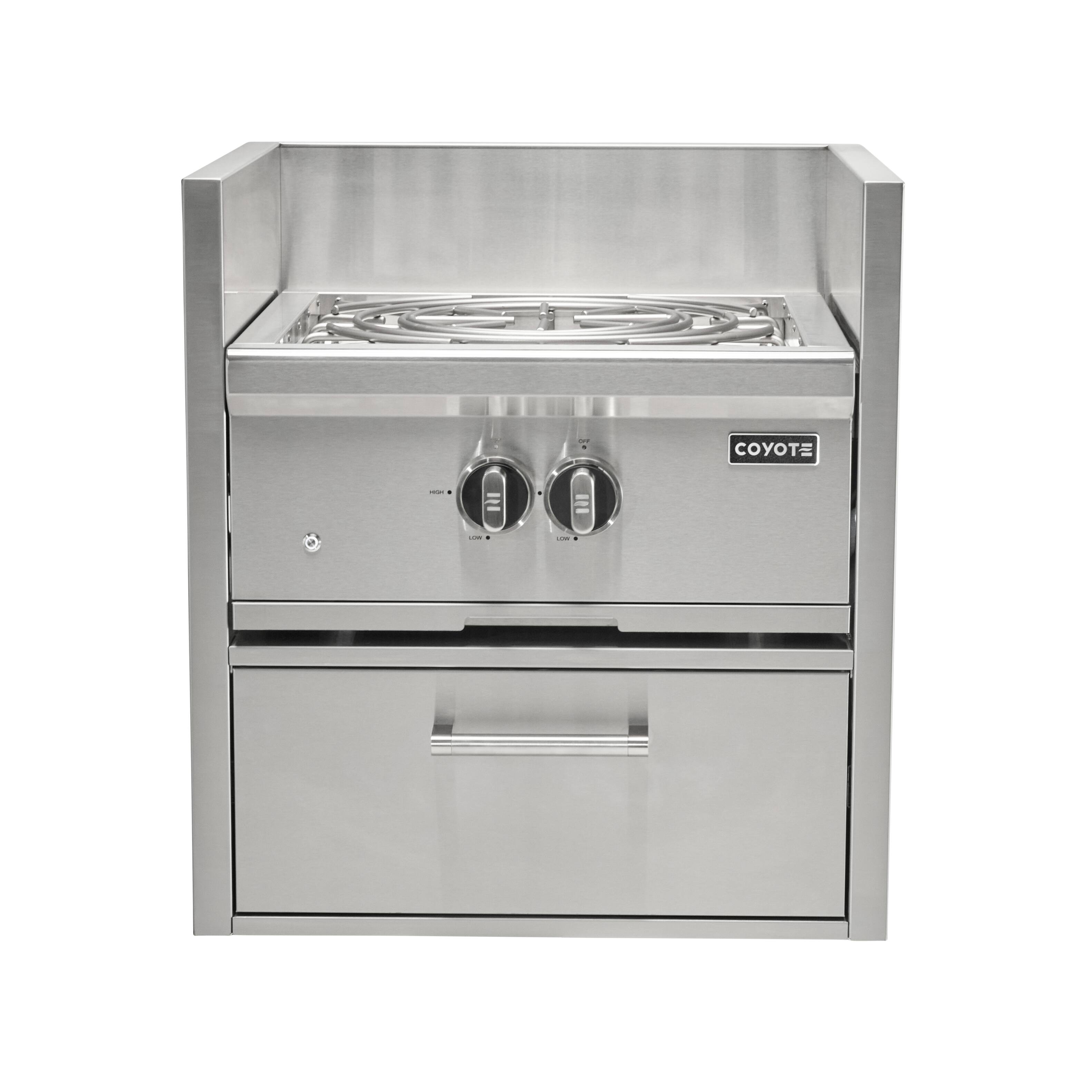 Alt View 1. Coyote Outdoor Living - Coyote Asado Kamado Grill Insert Sleeve - stainless steel.