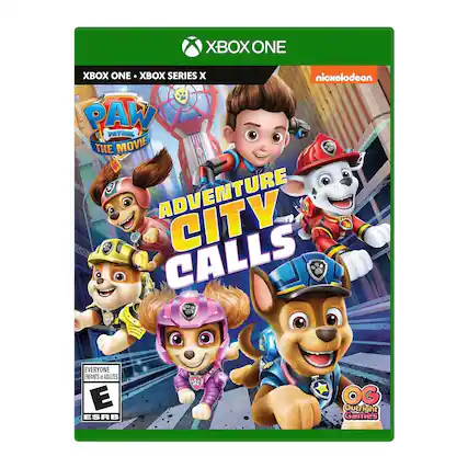 XBOX ONE XBOX SERIES X nickelodeon PAW PATROL THE MOVIE ADVENTURE CITY CALLS EVERYONE ENFANTS ET ADULTES ESRB OG Outright Games - E (Everyone)