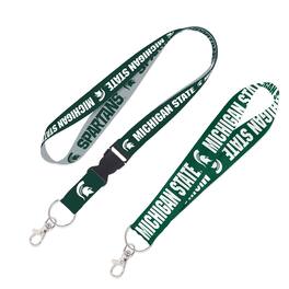 WinCraft - Michigan State Spartans 2-Pack Lanyard with Detachable Buckle & Key Strap Set - Multicolor
