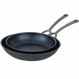 Alva - Artist 2-Piece Carbon Steel Fry Pan Set – Pre-Seasoned (9.5" & 11") - Blue