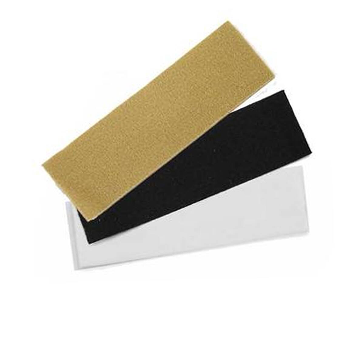 Front. URSA - URSA Soft Strip Tape Roll for Lavalier Microphones, Small, Assorted Colors, 12-Pack - Beige, Black and White.