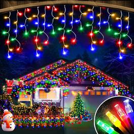 VEGA AUTOMOTIVE - 480 Christmas Lights 8 Modes With Timer Dimmable Ice Outdoor Waterproof Indoor String For Roof Porch Garden - Multicolor 98FT 900LED