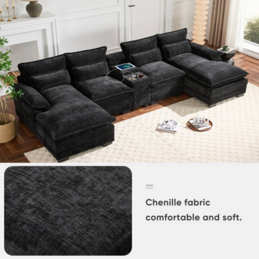 Chenille fabric comfortable and soft.