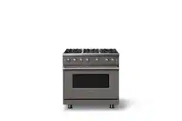 Viking - Pro 5 Series 5.1 Cu. Ft. Freestanding Sealed 6 Burner Liquid Propane Gas Convection Range - Damascus Gray - Damascus Gray