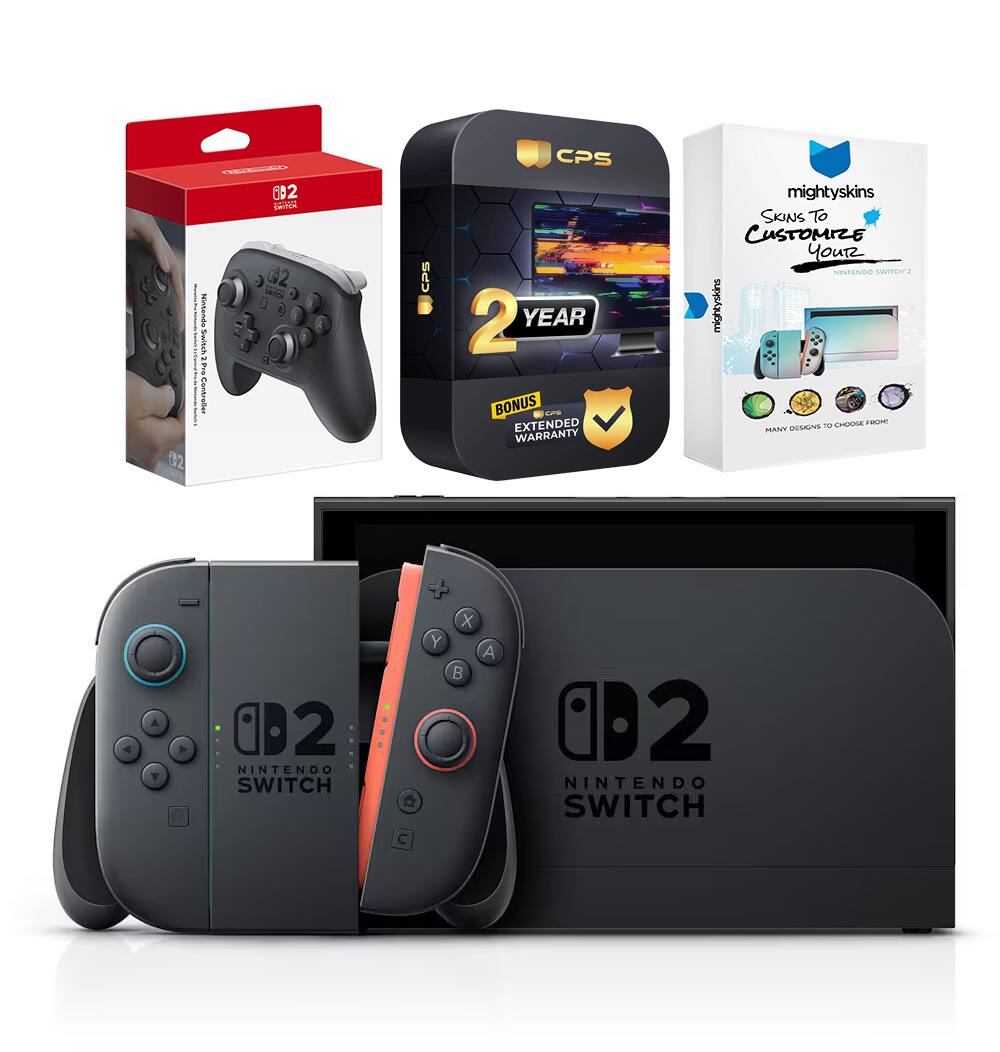 Switch 2 Video Game Console with Pro Controller, MightySkins Code