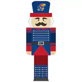 Fan Creations - Kansas Jayhawks 31'' Nutcracker Leaner - Multicolor