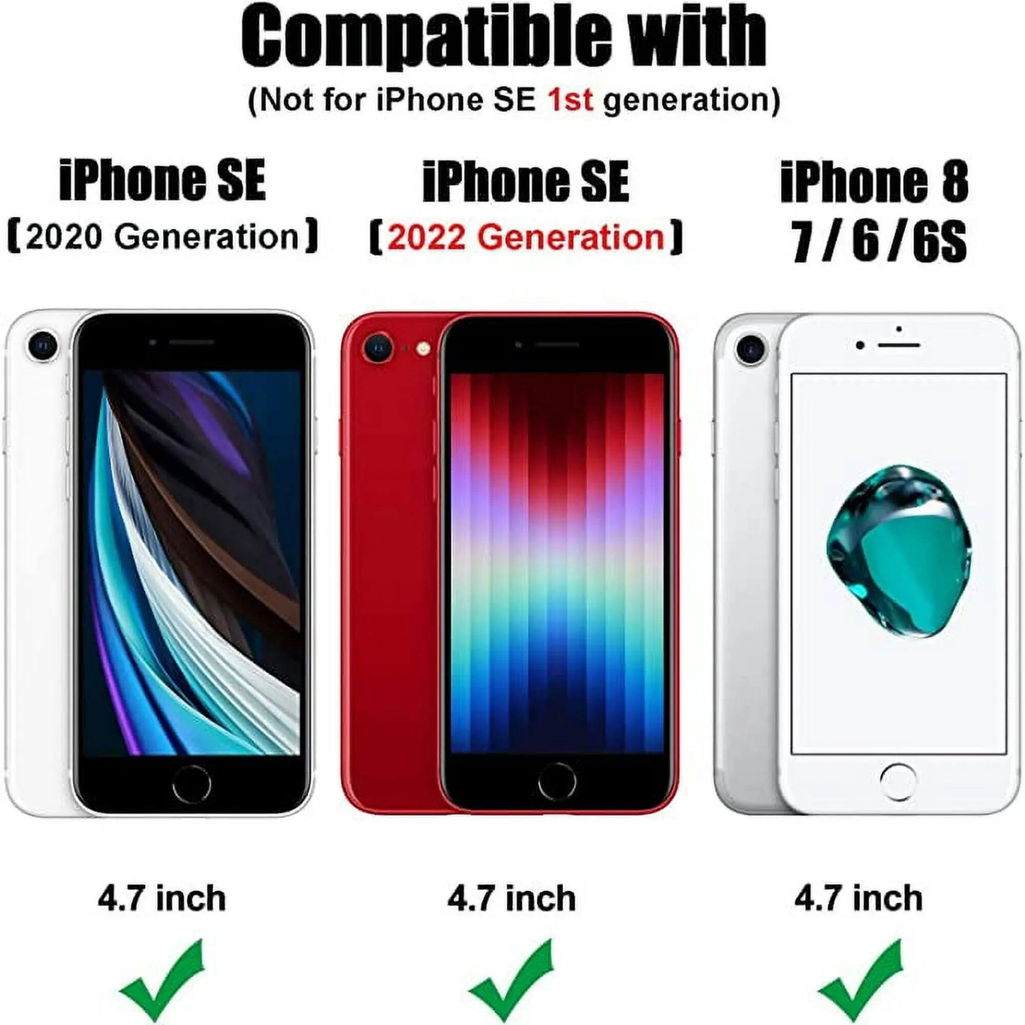 Compatible with (Not for iPhone SE 1st generation)

iPhone SE [2020 Generation]  
iPhone SE [2022 Generation]  
iPhone 8 7/6/6S

4.7 inch  
4.7 inch  
4.7 inch