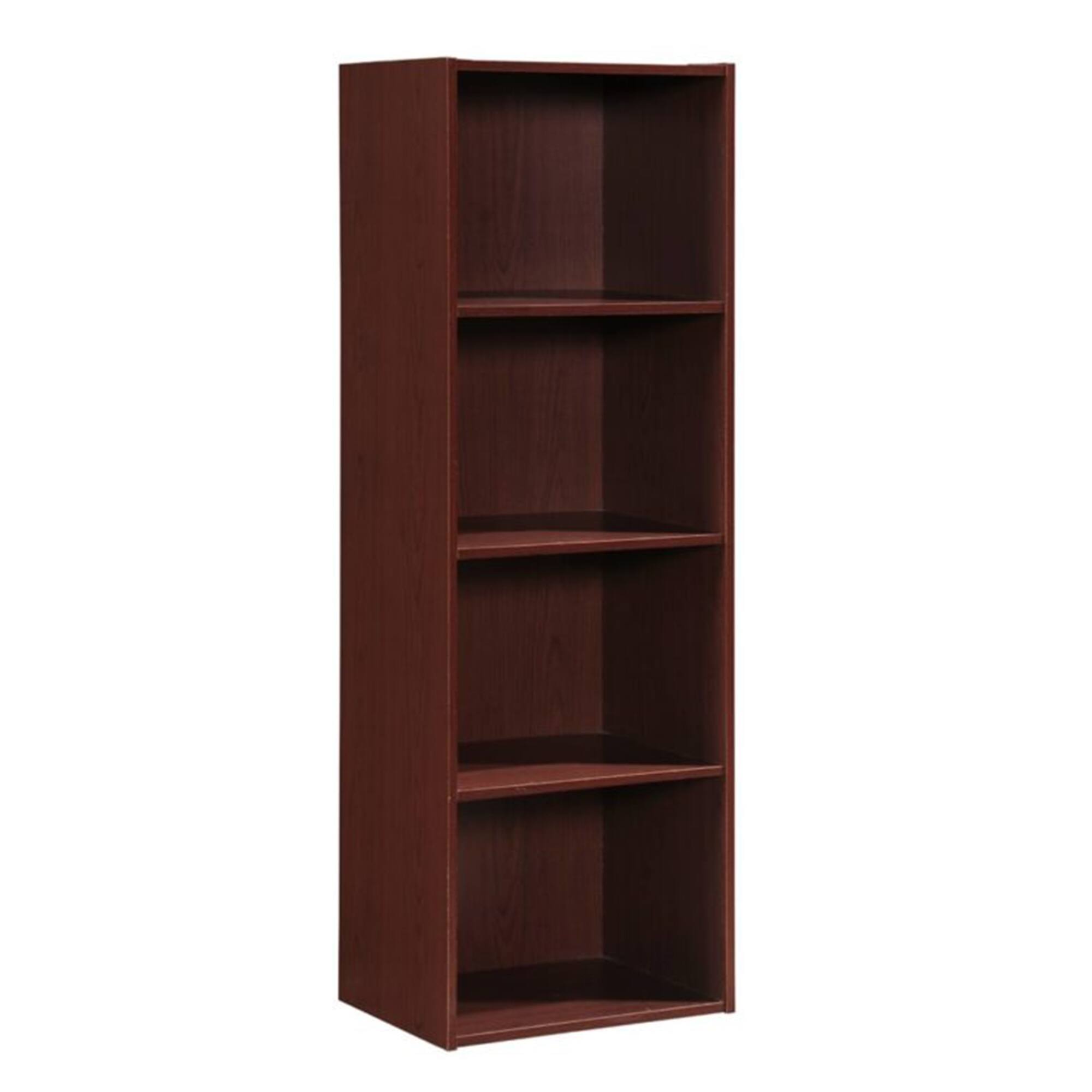 Hodedah - 12 x 16 x 47 Inch 4 Shelf Bookcase and Office Organizer, Finish - Mahogany