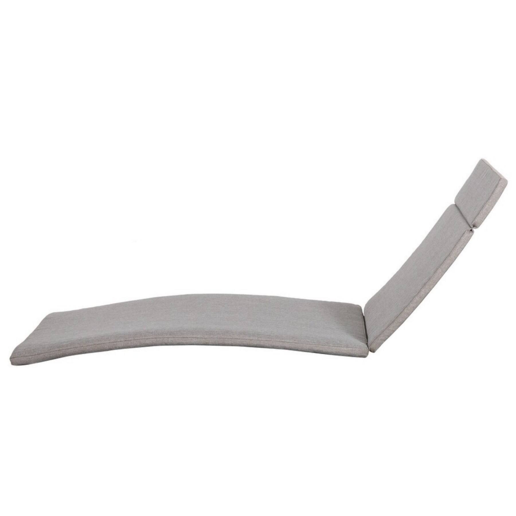 Alt View 8. Ecooso - 1PCS Outdoor Chaise Lounge Cushion，Water-Resistant，100% Polyester Fabric, No Assembly Required(Without Chaise Lounge) - Charcoal.