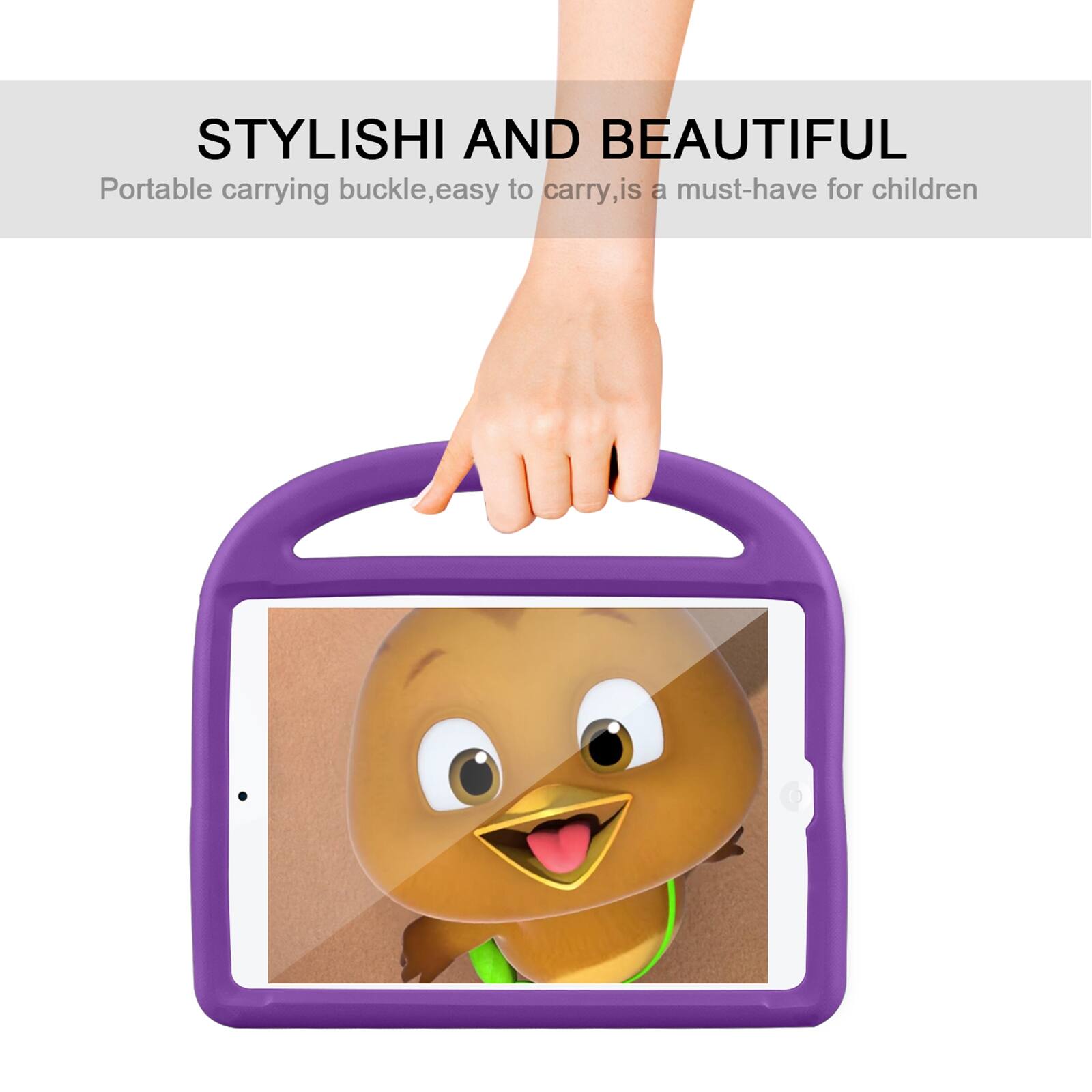 STYLISH AND BEAUTIFUL  
Portable carrying buckle, easy to carry, is a must-have for children